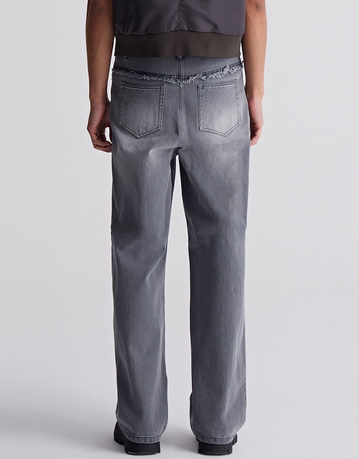 리게(RIGHE) DENIM PANTS LIGHT GREY