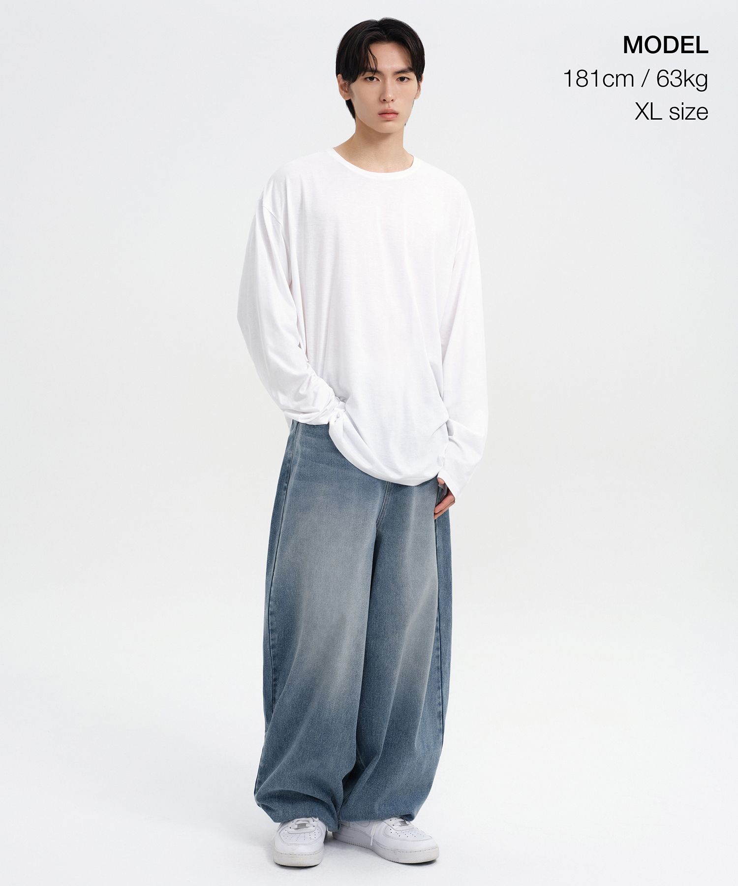 MUSINSA | MUSINSA STANDARD Oversized CR Crew Neck Long