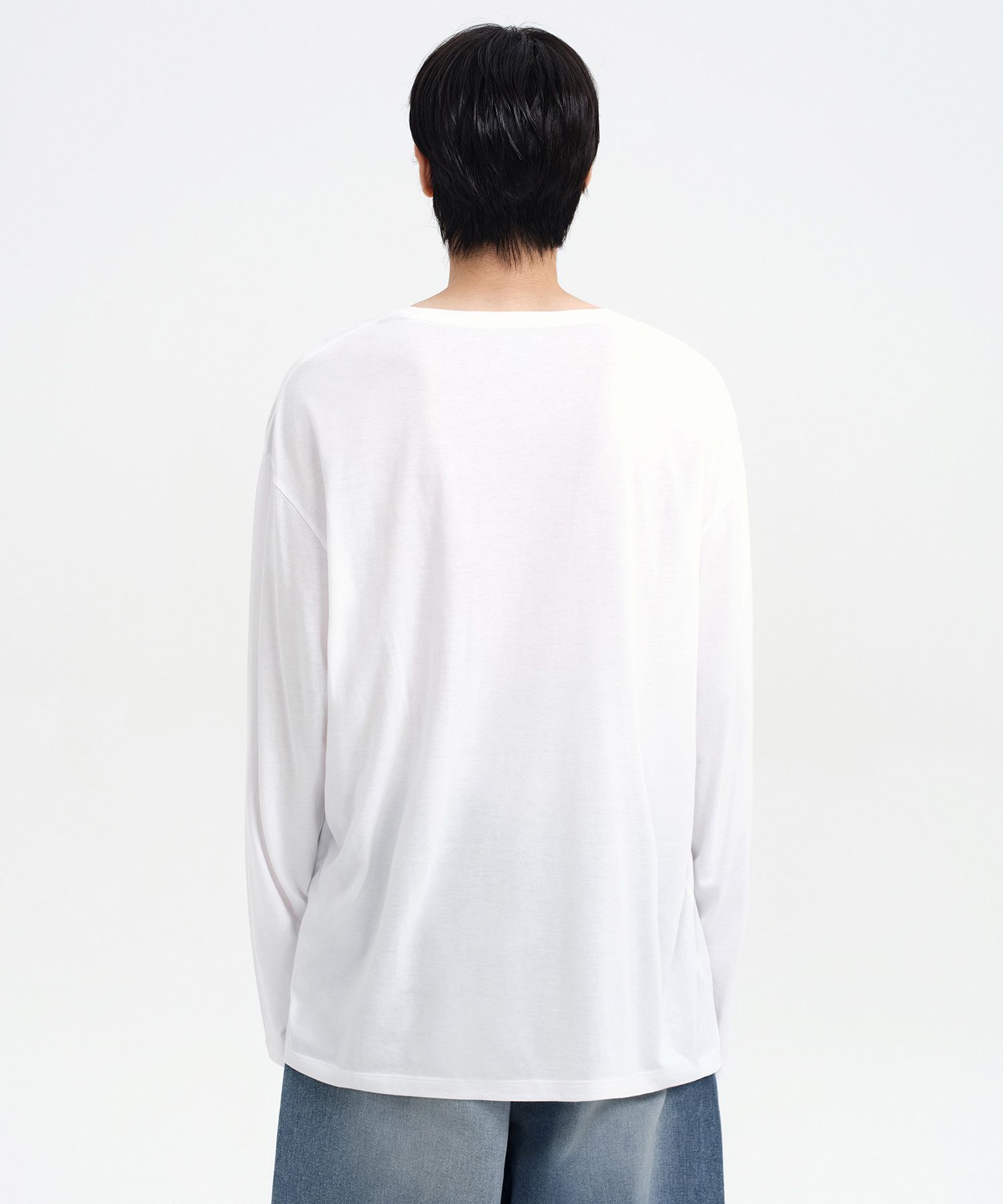 MUSINSA | MUSINSA STANDARD Oversized CR Crew Neck Long