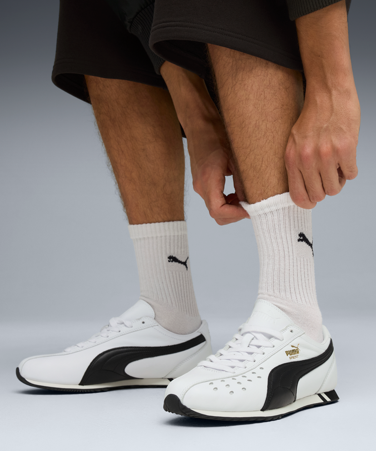 푸마(PUMA) 스프린트 - 화이트:블랙 / 402960-01