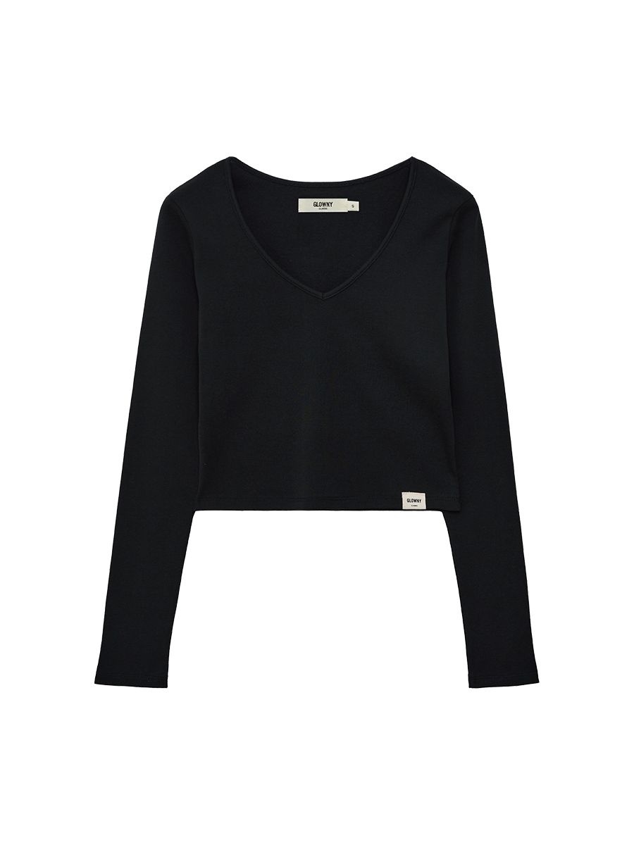 Tシャツ(長袖+七分) GLOWNY G CLASSIC V-NECK LONG SLEEVE MUSINSA | GLOWNY G CLASSIC V-NECK LONG SLEEVE (3 Colors)