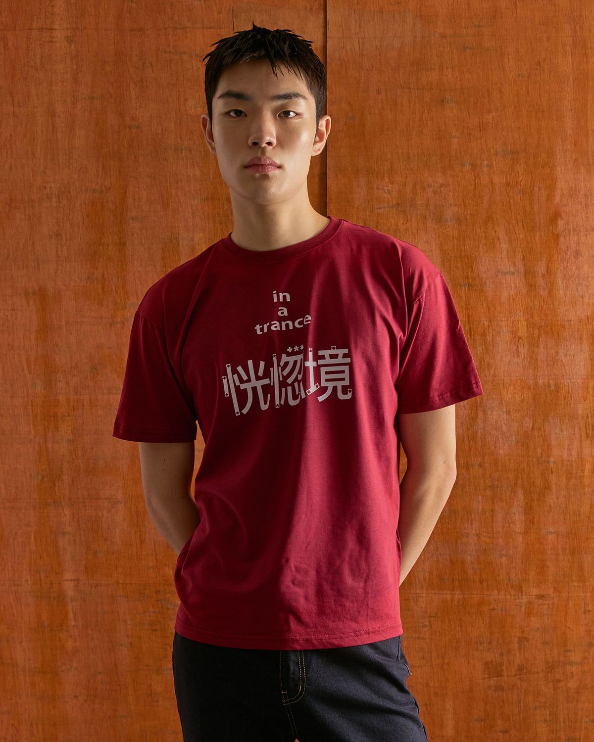 마이딥블루메모리즈(MY DEEP BLUE MEMORIES) A TRANCE T-SHIRTS (BURGUNDY)