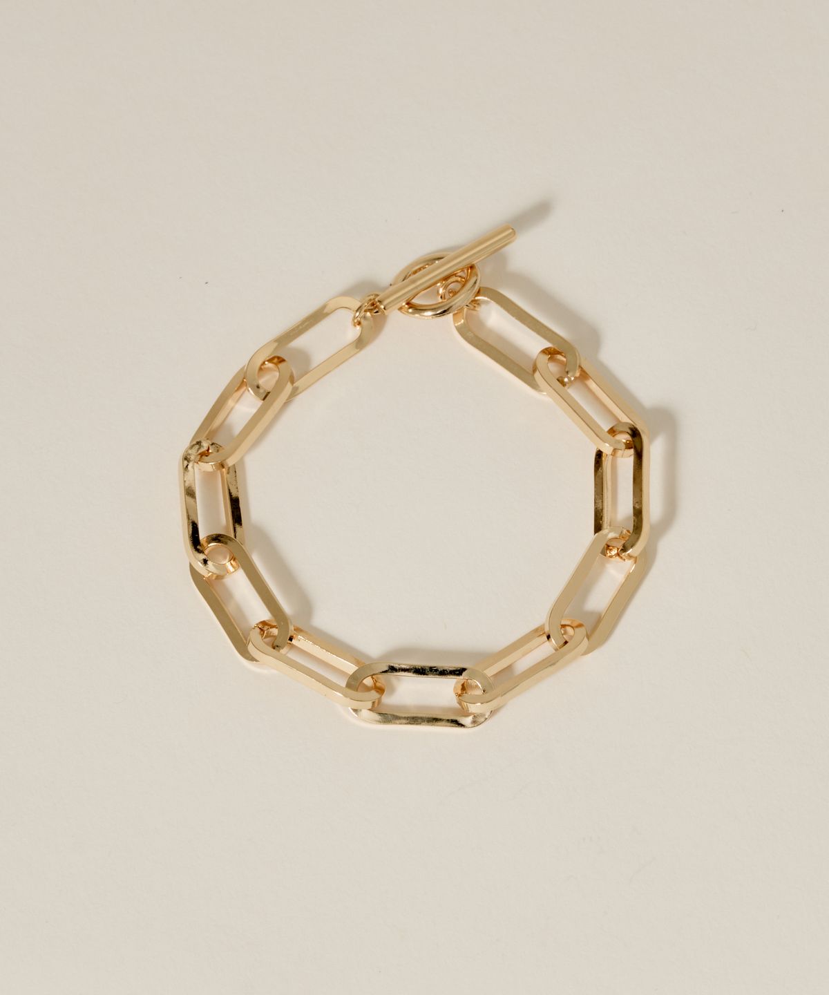 노비스도쿄(NOVICE TOKYO) 맨틀 오벌 체인 팔찌 Mantel Oval Chain Bracelet[Stainless] / Gold