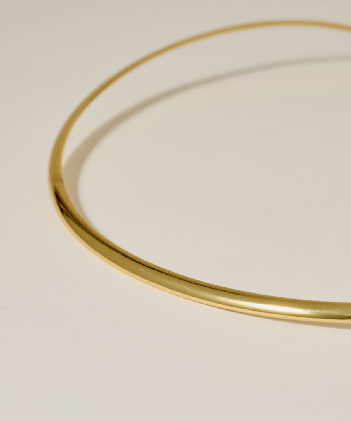 노비스도쿄(NOVICE TOKYO) 플레인 초커 Plain Choker［Stainless］ / Gold