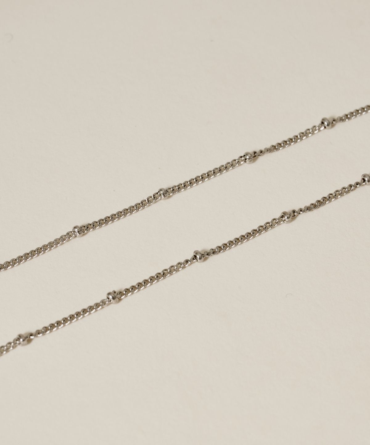 노비스도쿄(NOVICE TOKYO) 글리터 체인 목걸이 Glitter Chain Necklace[Stainless]  / Silver