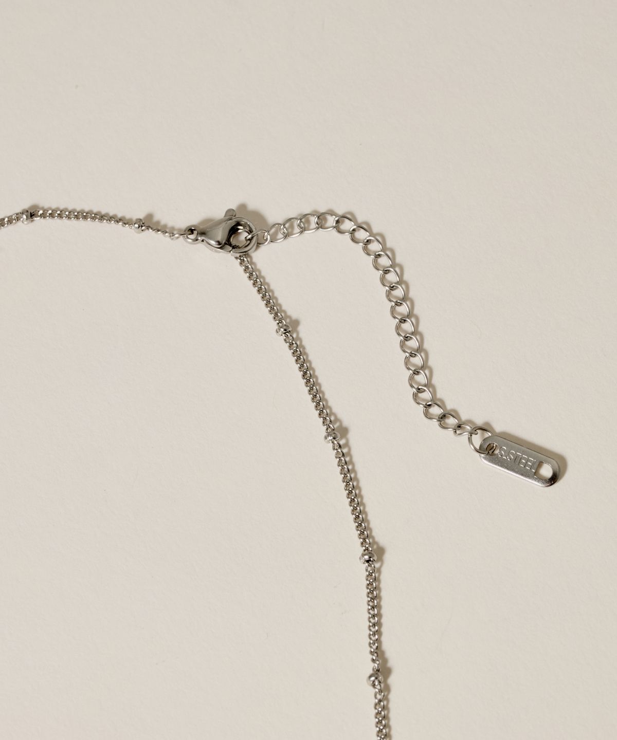 노비스도쿄(NOVICE TOKYO) 글리터 체인 목걸이 Glitter Chain Necklace[Stainless]  / Silver