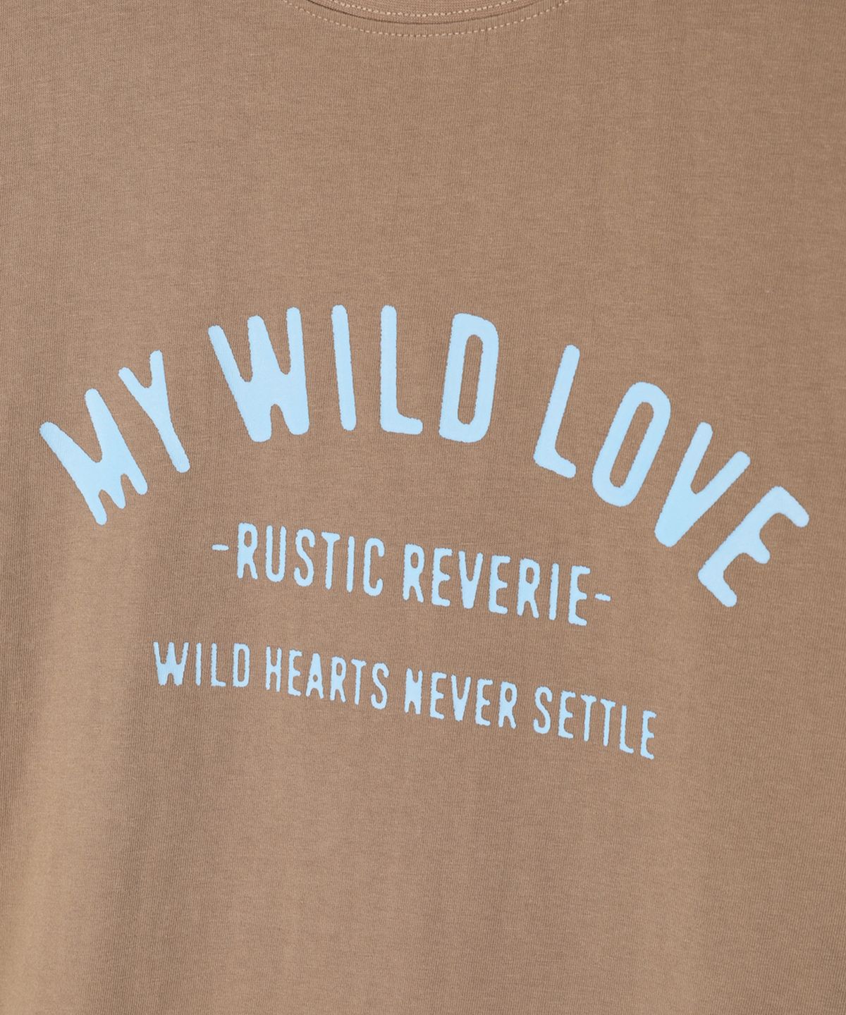 러스틱 레버리(RUSTIC REVERIE) 마이 와일드 러브 오버사이즈 티셔츠_모카무스