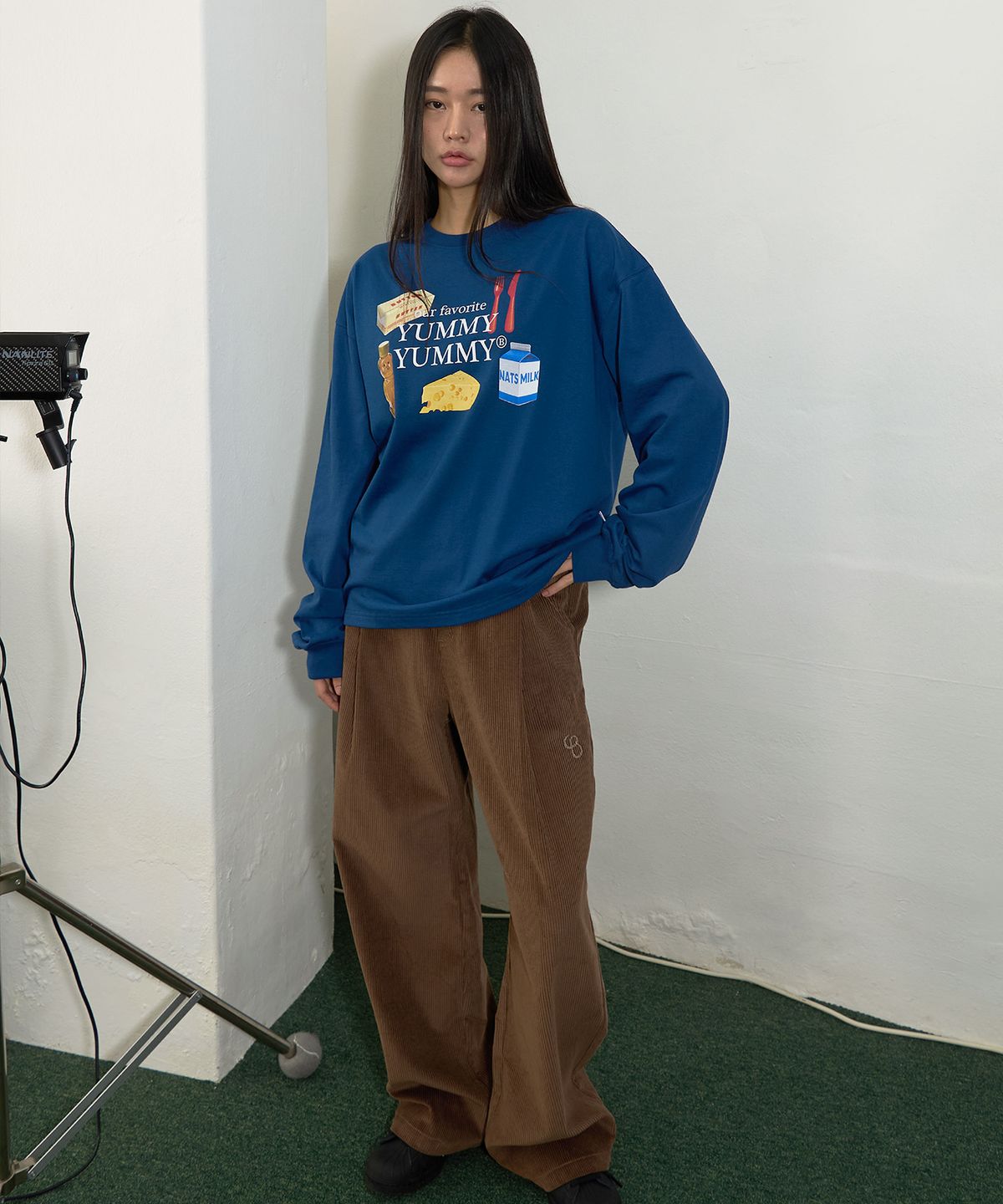 보나츠 팔레트(BONATSPALETTE) BP 코듀로이 원턱 투웨이 팬츠_BROWN