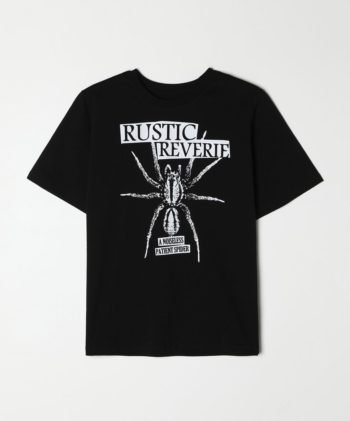 러스틱 레버리(RUSTIC REVERIE) 스레드 오브 미 오버사이즈 티셔츠_블랙