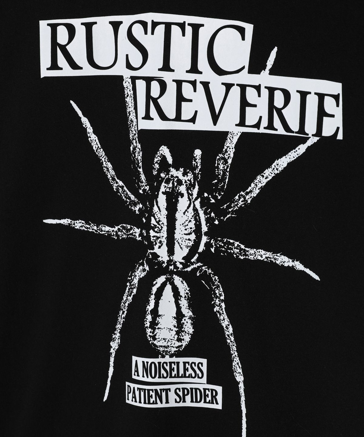 러스틱 레버리(RUSTIC REVERIE) 스레드 오브 미 오버사이즈 티셔츠_블랙