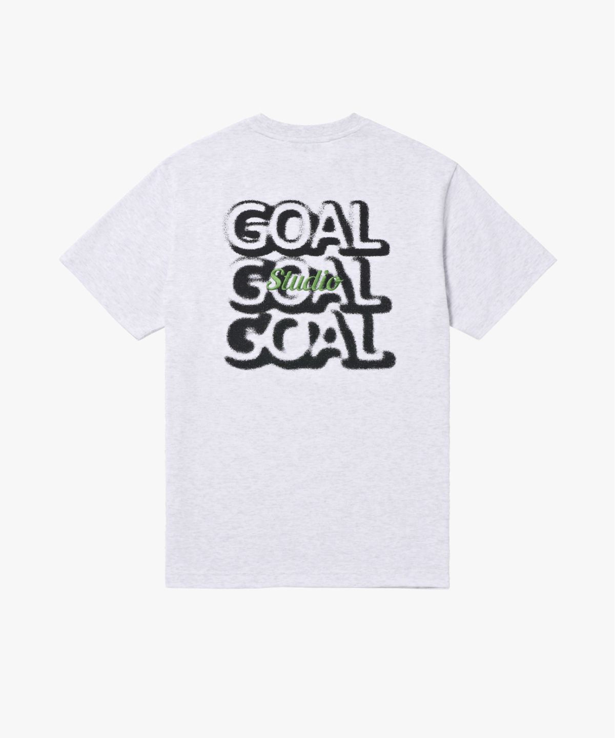 골스튜디오(GOALSTUDIO) HATTRICK GOAL TEE-MELANGE GREY