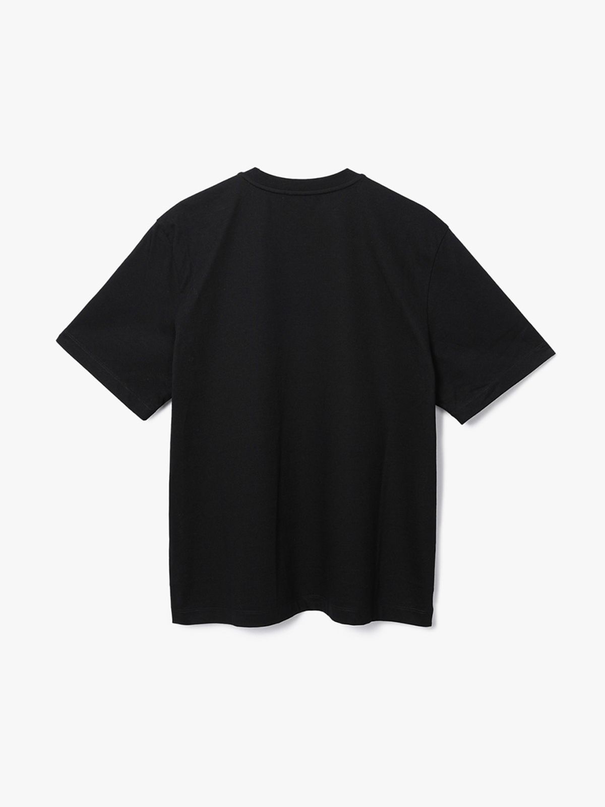 하우스공칠이씨(HAUS072C) CHER MOMO OVERFIT T-SHIRT BLACK