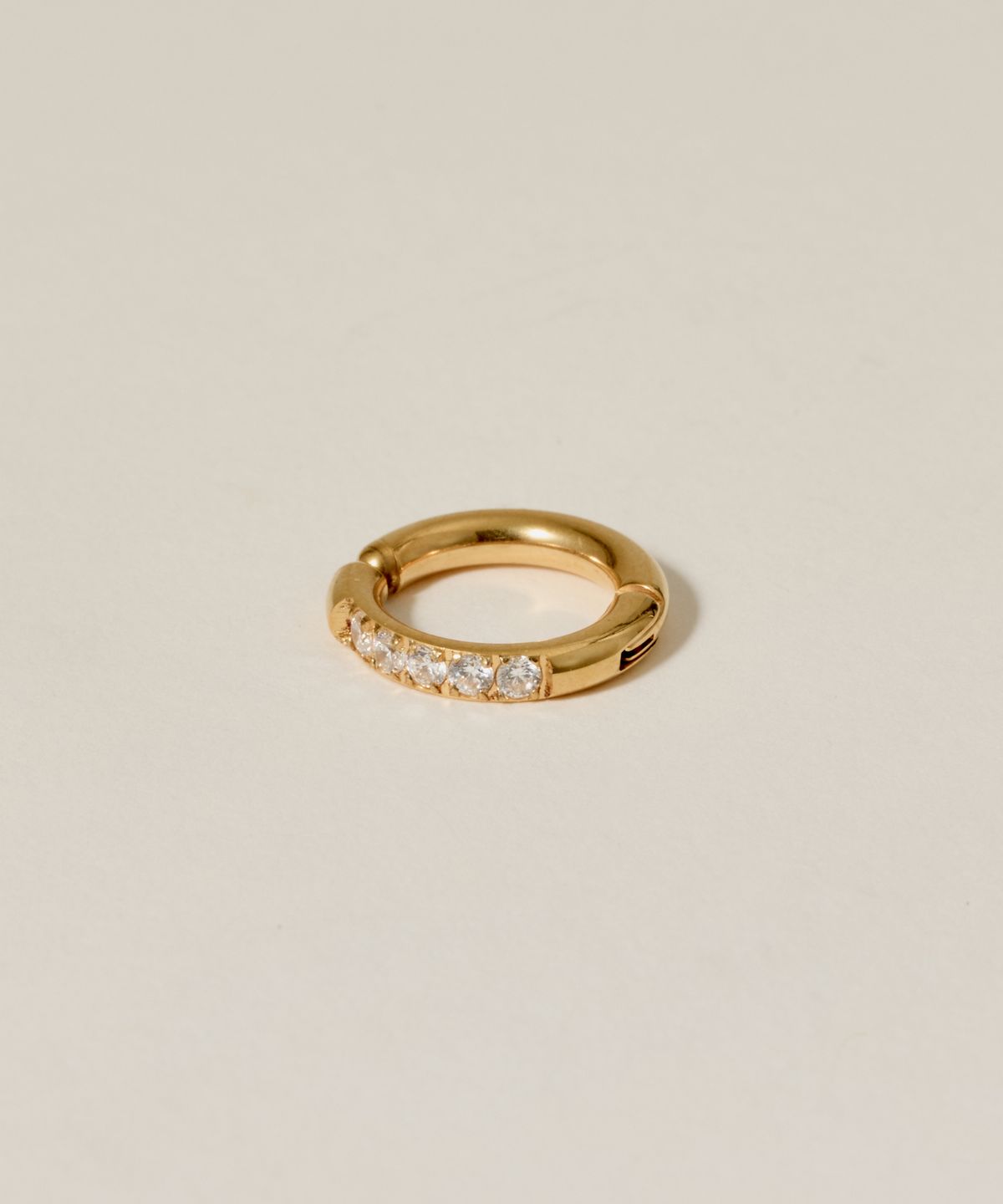 노비스도쿄(NOVICE TOKYO) CZ 오픈 후프 이어 커프 CZ Open Hoop Ear Cuff [Stainless] / Gold