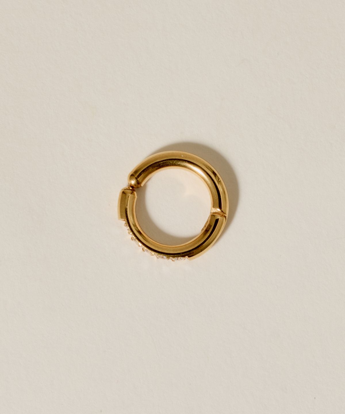 노비스도쿄(NOVICE TOKYO) CZ 오픈 후프 이어 커프 CZ Open Hoop Ear Cuff [Stainless] / Gold