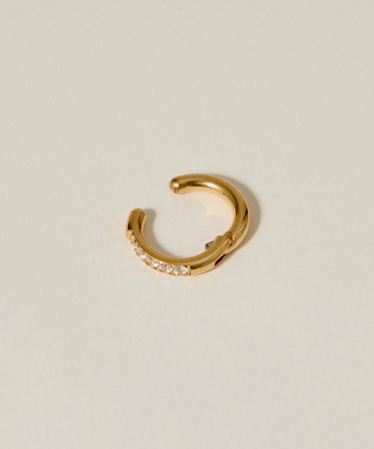 노비스도쿄(NOVICE TOKYO) CZ 오픈 후프 이어 커프 CZ Open Hoop Ear Cuff [Stainless] / Gold
