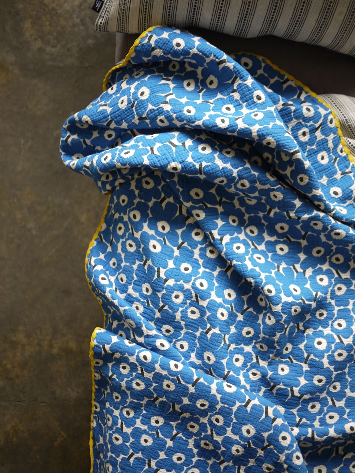 봄봄패브릭스(BOMBOM FABRICS) Triple Cotton blanket (forest picnic/blue)