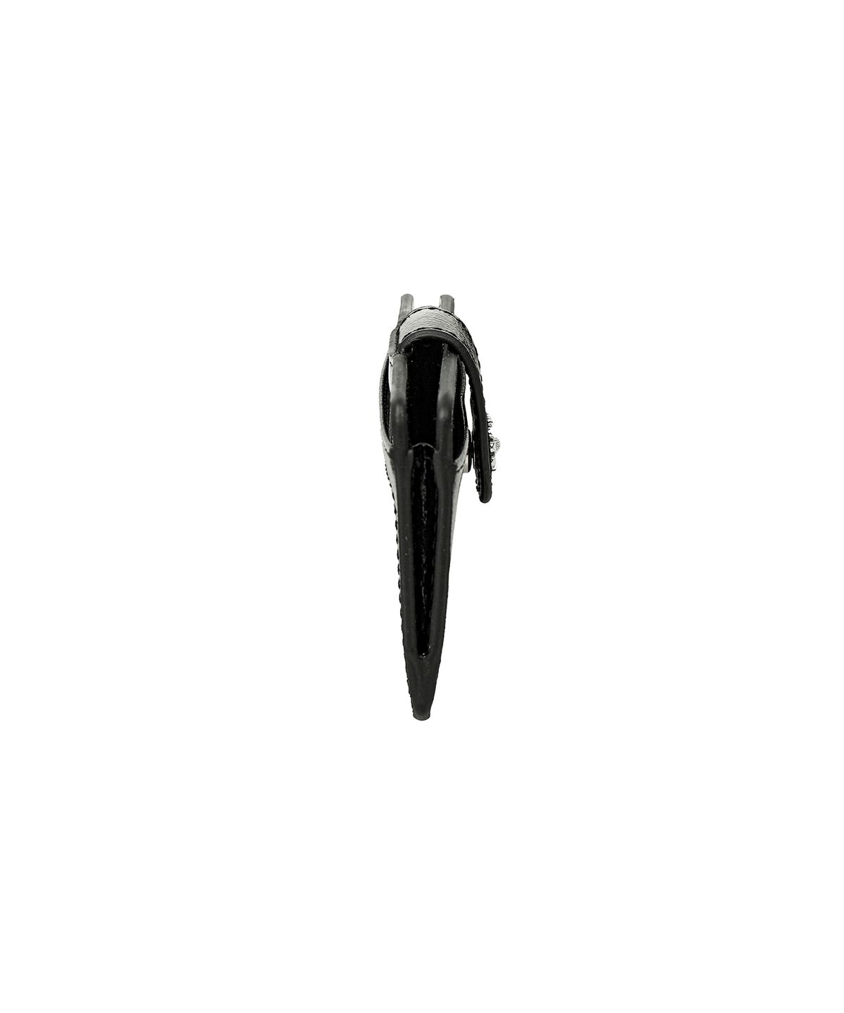 르마스크(LEMASQUE) 미니 데이지 슬림 소가죽 카드지갑 블랙
