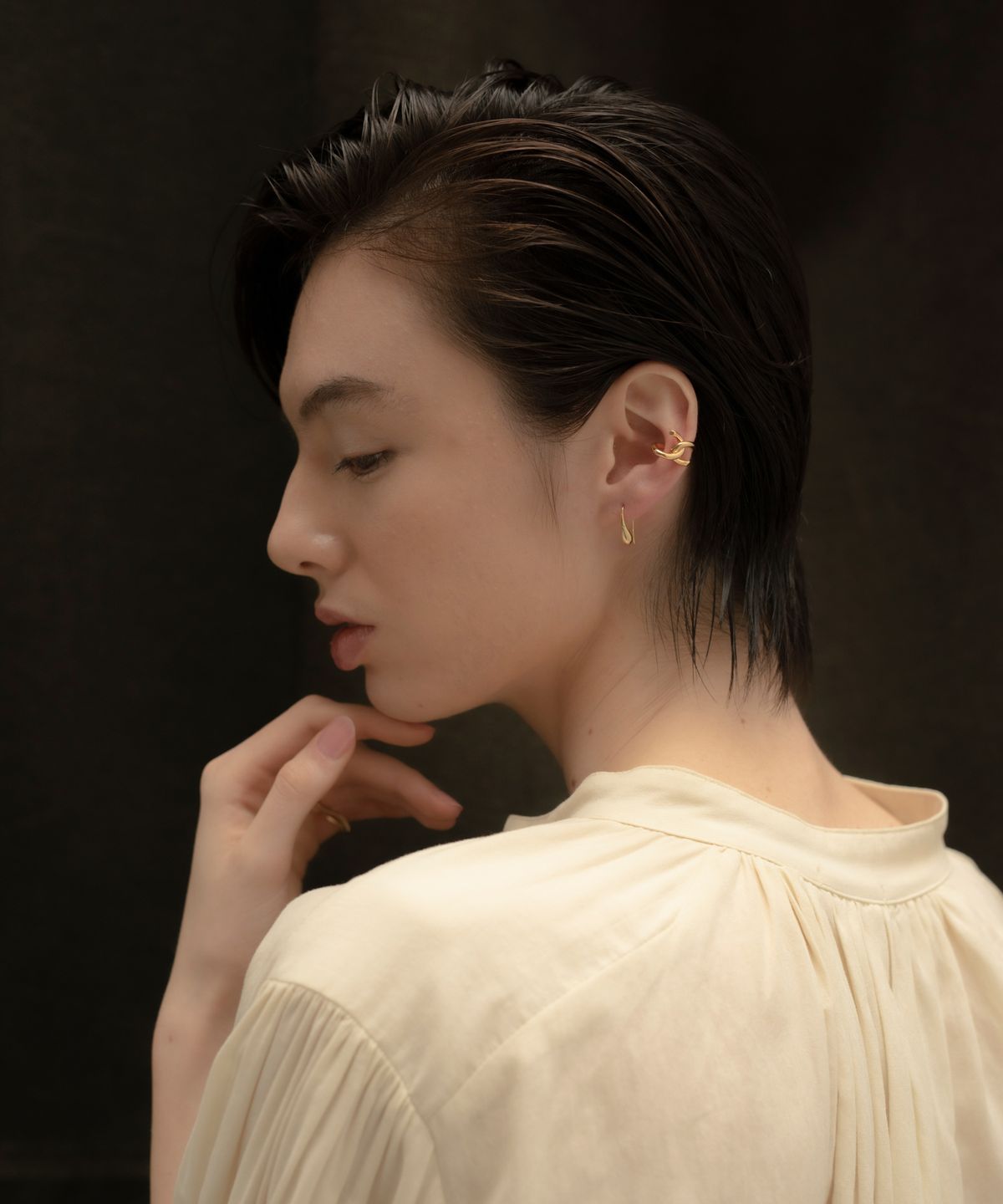노비스도쿄(NOVICE TOKYO) 티어드롭 피어스 Teardrop Pierce / Gold