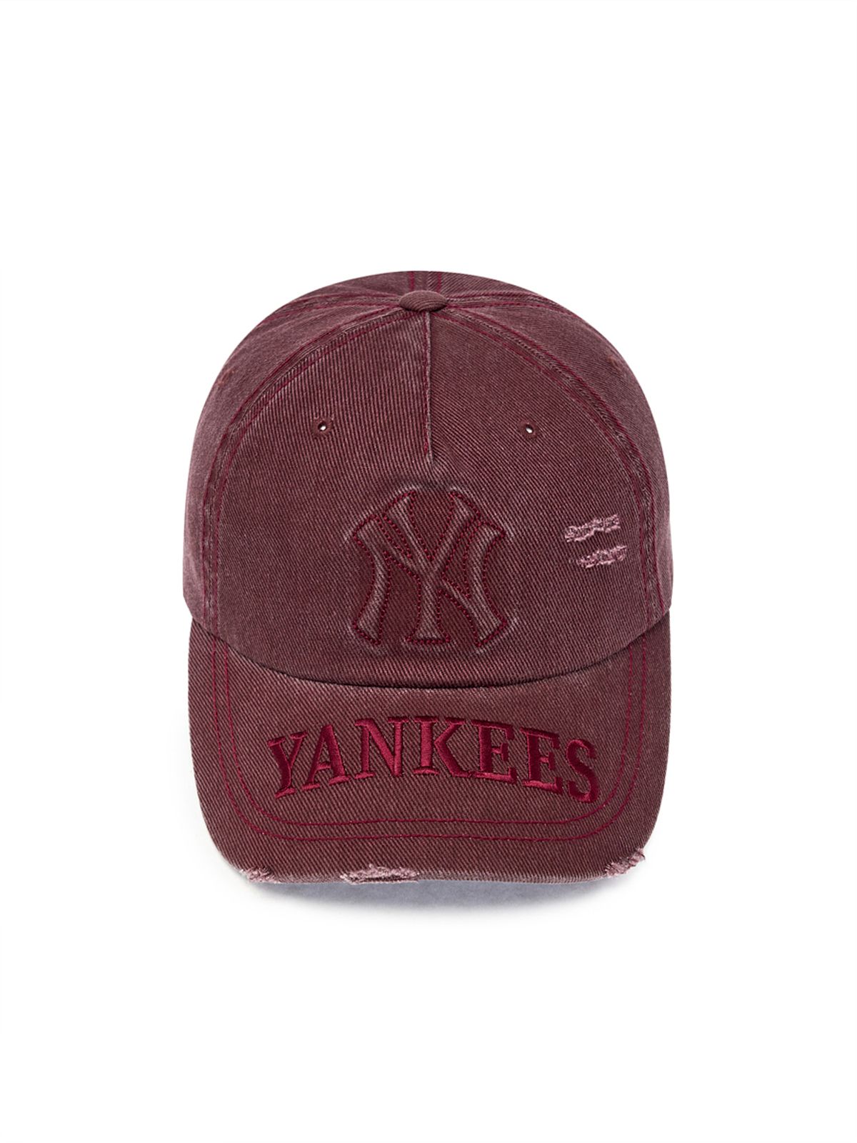 엠엘비(MLB) 빈티지 엠보 데미지 언스트럭쳐 볼캡 NY (D.Wine)