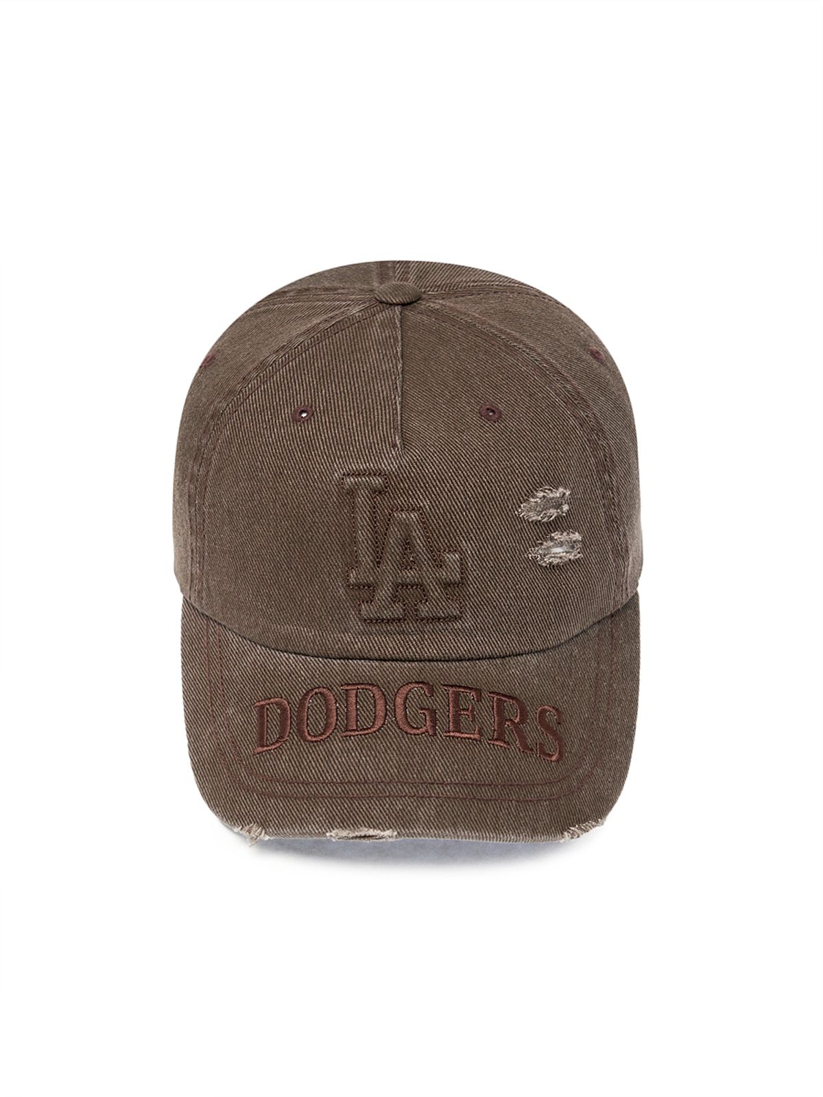 엠엘비(MLB) 빈티지 엠보 데미지 언스트럭쳐 볼캡 LA (Brown)