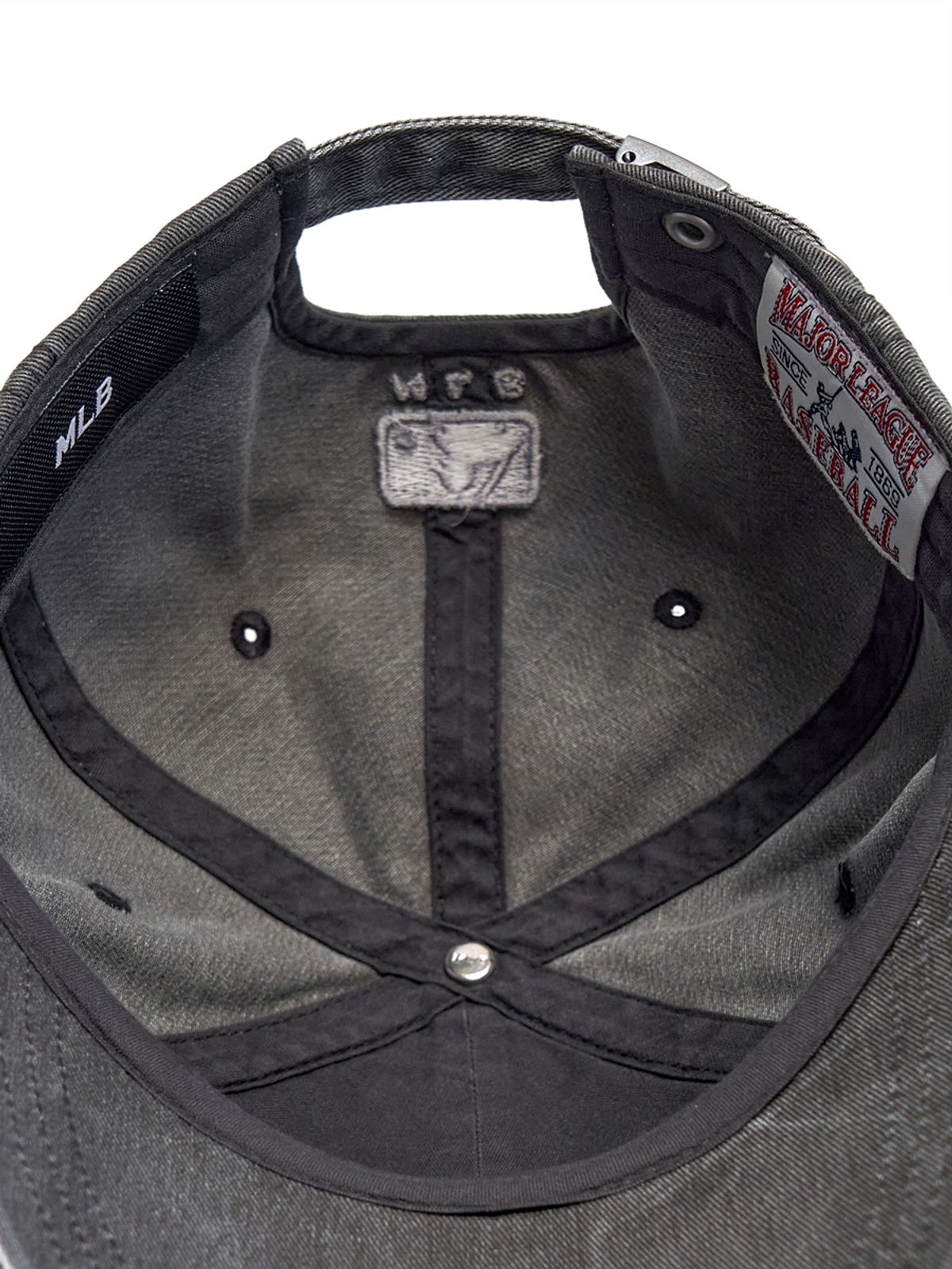 엠엘비(MLB) 빈티지 컬러 워싱 언스트럭쳐 볼캡 NY (Charcoal Grey)