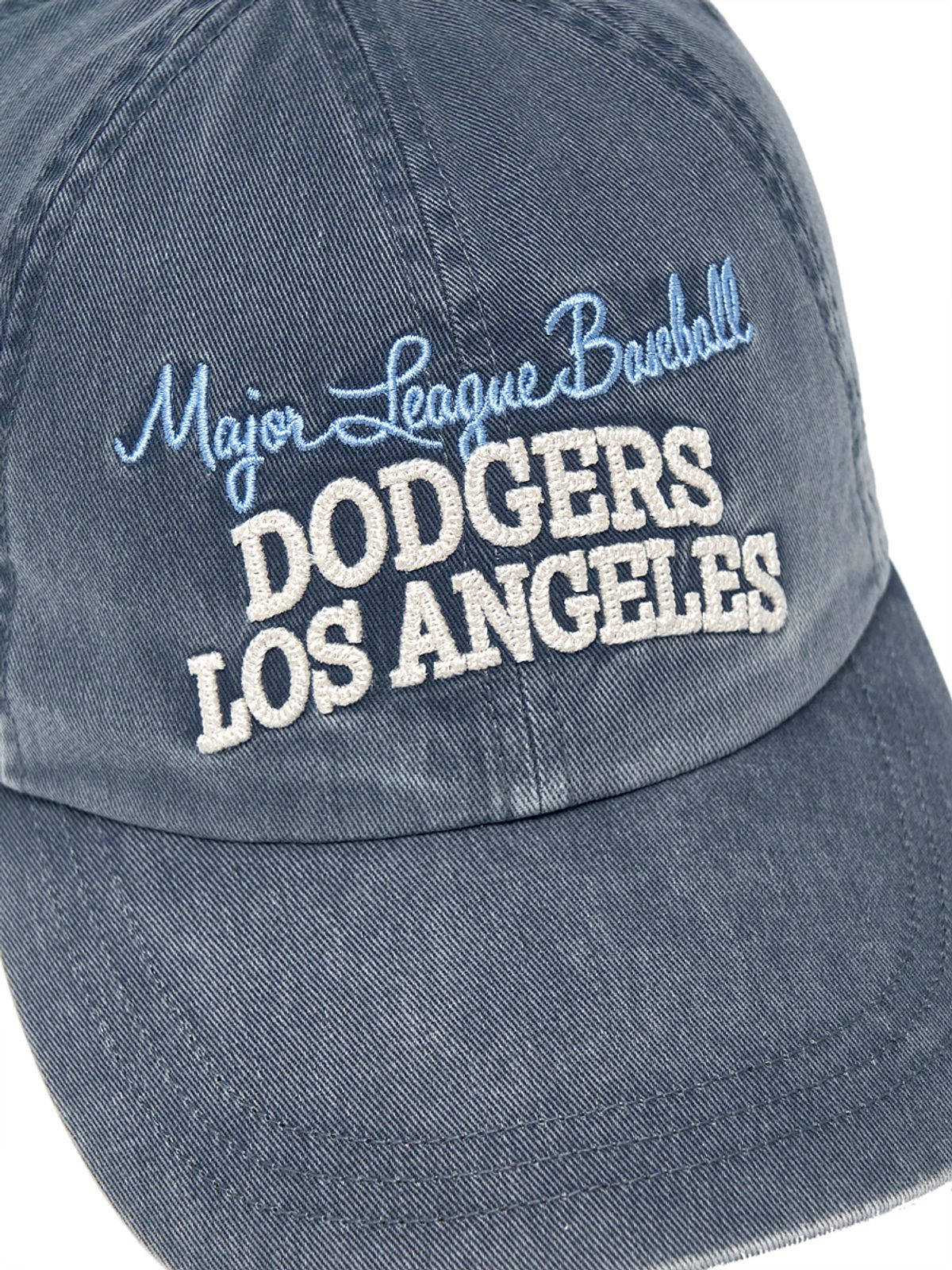 엠엘비(MLB) 빈티지 컬러 워싱 언스트럭쳐 볼캡 LA (Ptn.Navy)