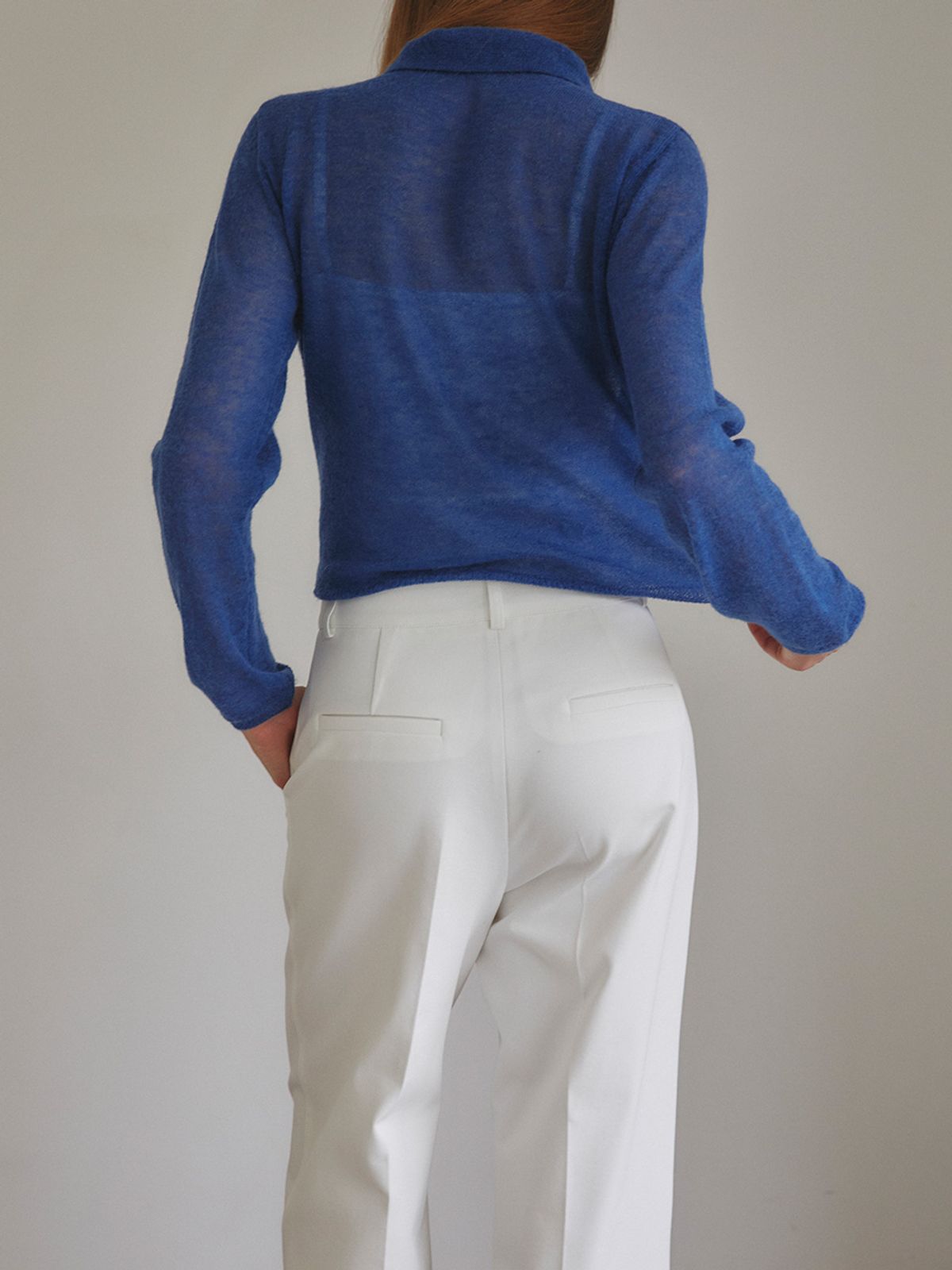 레이허(RAYHER) PinTuck Ponte Pants [WHITE]