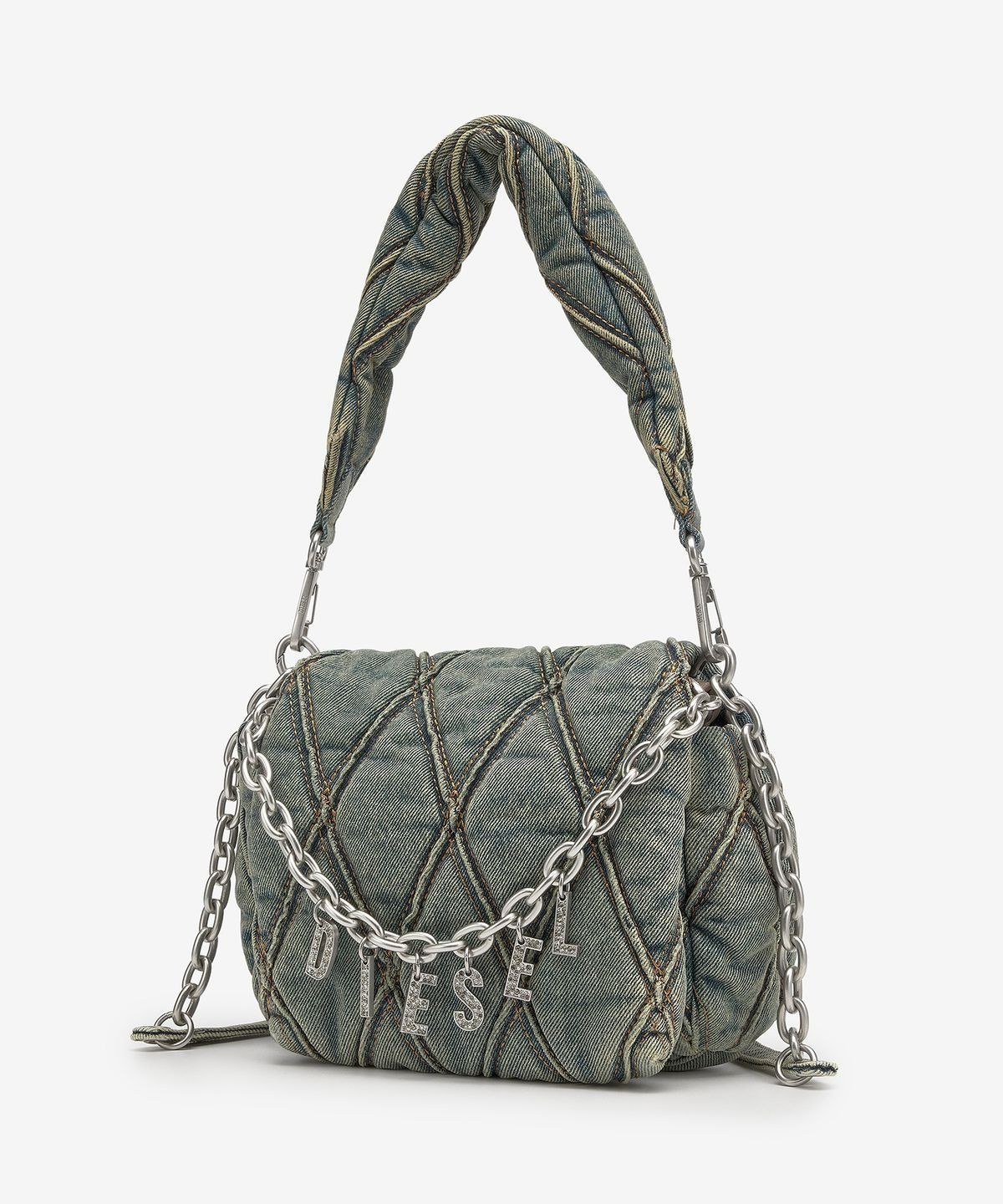 디젤(DIESEL) 챰 D S 숄더백 - 블루 / X09597P5570HA001