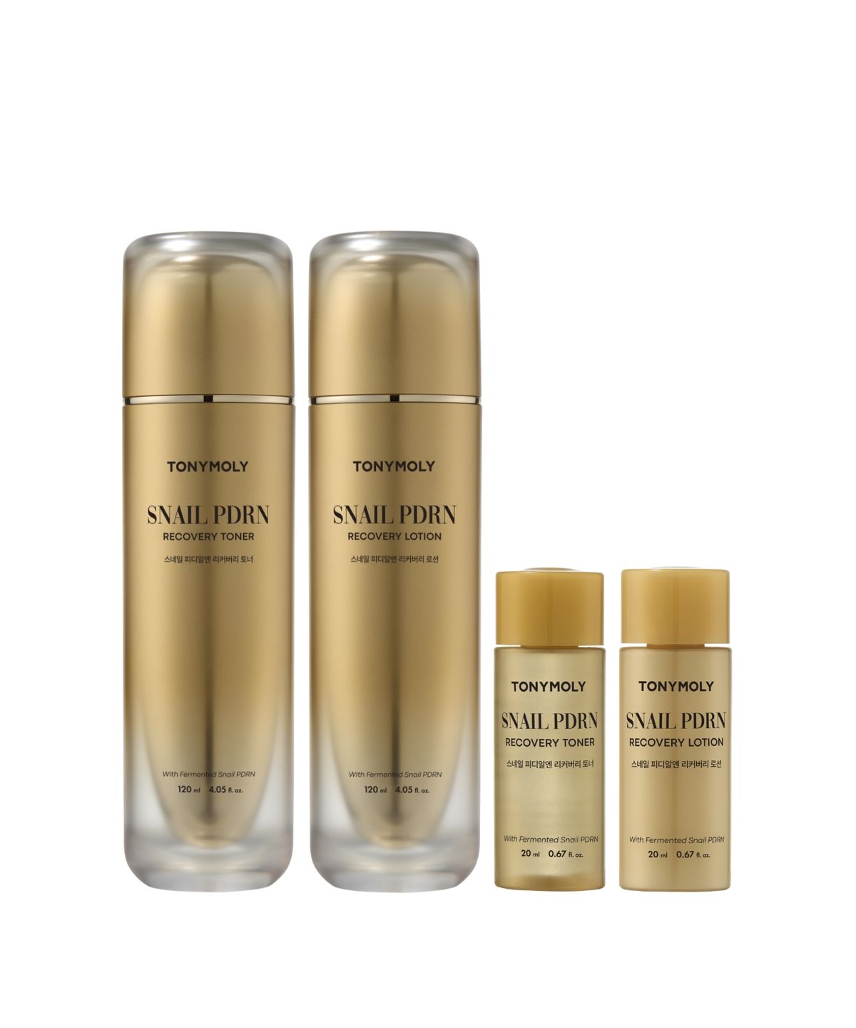 토니모리(TONYMOLY) 스네일 PDRN 리커버리 2종세트(토너/로션120ml2ea+20ml2ea)