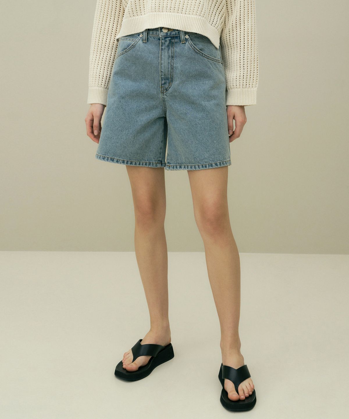 오떼뜨(OCTETTE) BOSSA DENIM SHORTS
