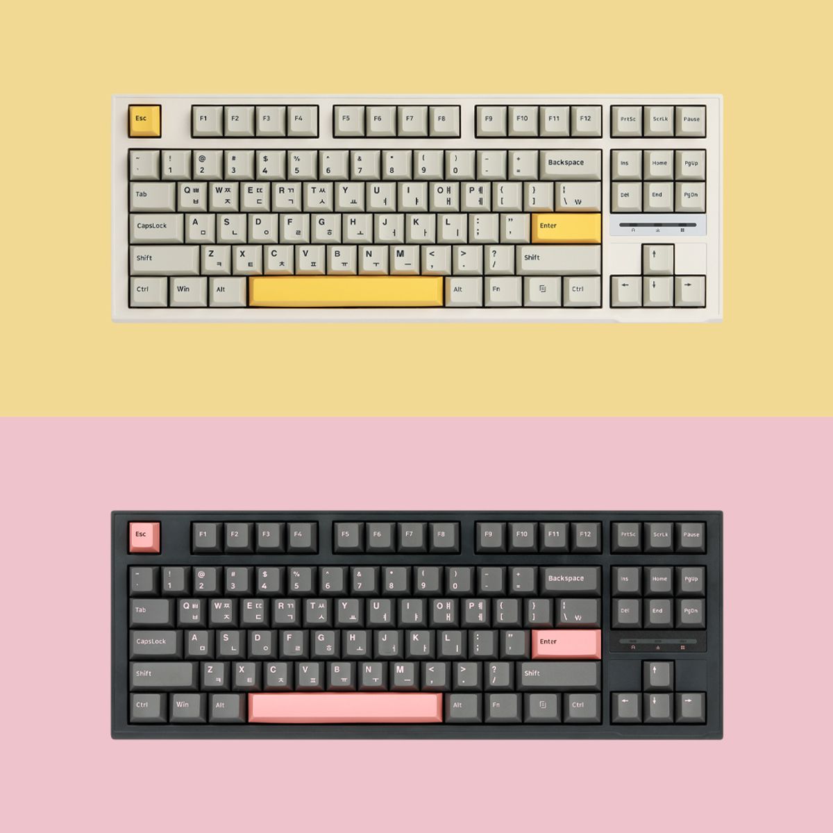 에스피엠(SPM) PL87A PBT 바다소금 기계식 유선 키보드 (다크올리비아)