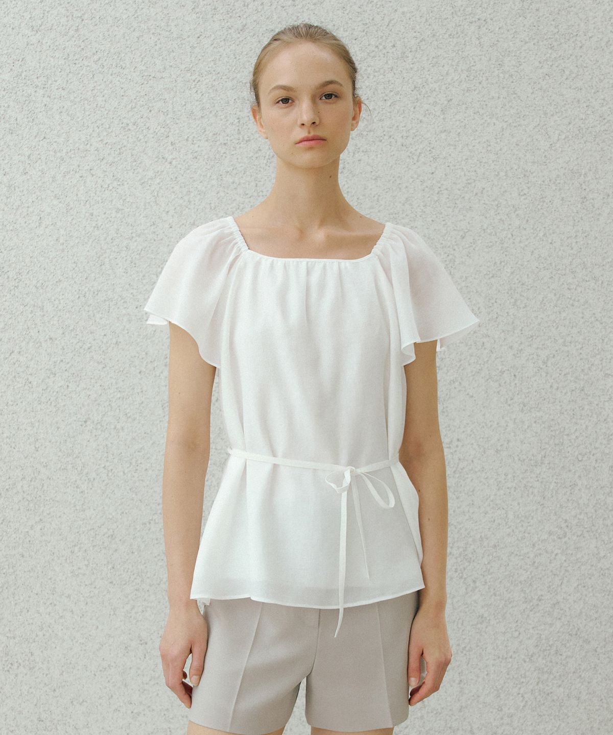 오떼뜨(OCTETTE) ANGELA SQUARE NECK BLOUSE_2COLOR