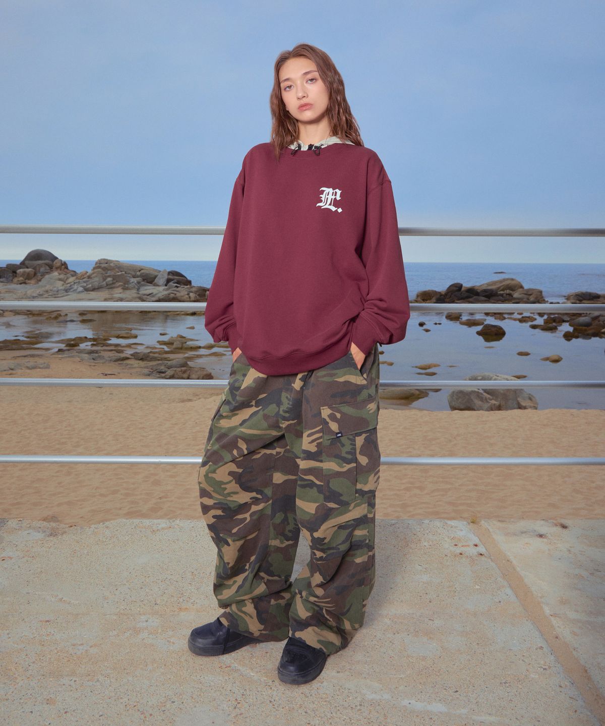 엘엠씨(LMC) GOTHIC SWEATSHIRT burgundy