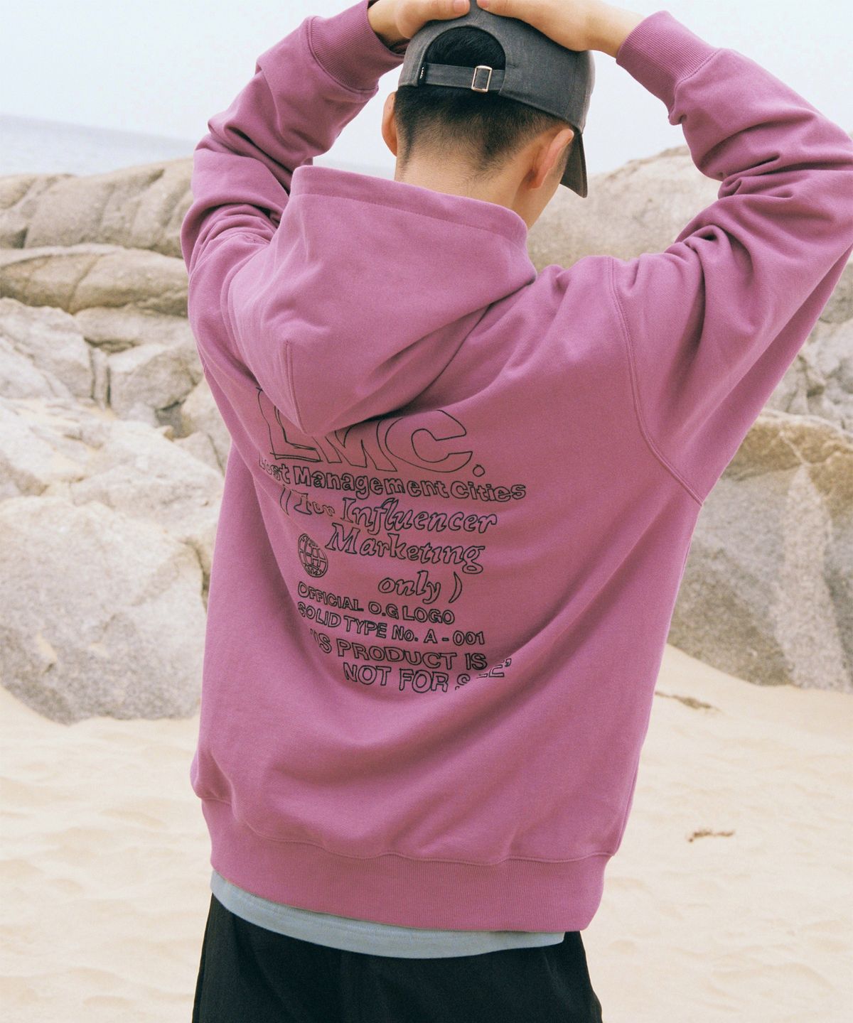 엘엠씨(LMC) FN DOODLE HOODIE indi pink