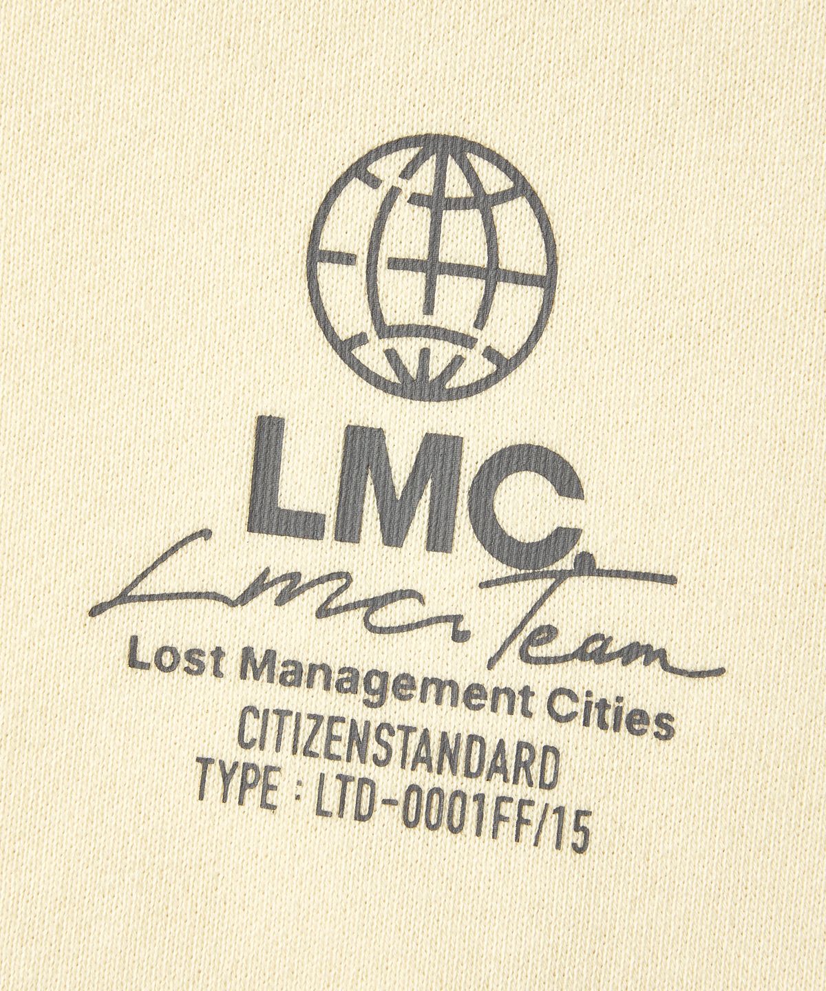 엘엠씨(LMC) WM SIGNATURE COMBO ZIP-UP HOODIE ivory