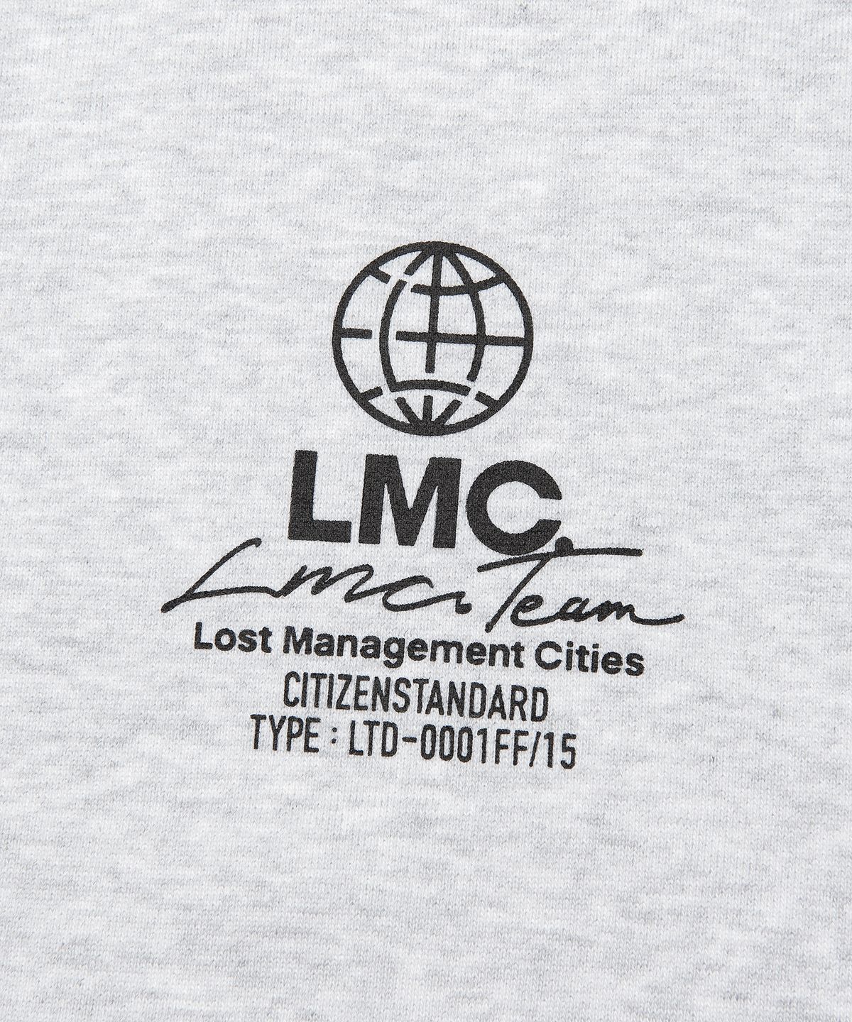 엘엠씨(LMC) SIGNATURE COMBO ZIP-UP HOODIE light heather gray