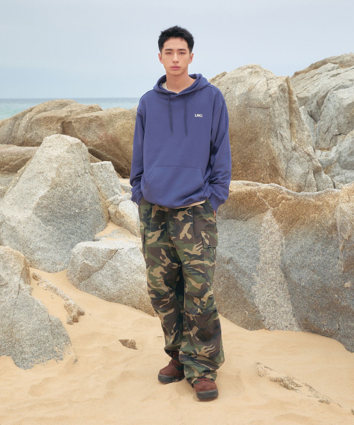 엘엠씨(LMC) OG COMBO HOODIE vintage blue