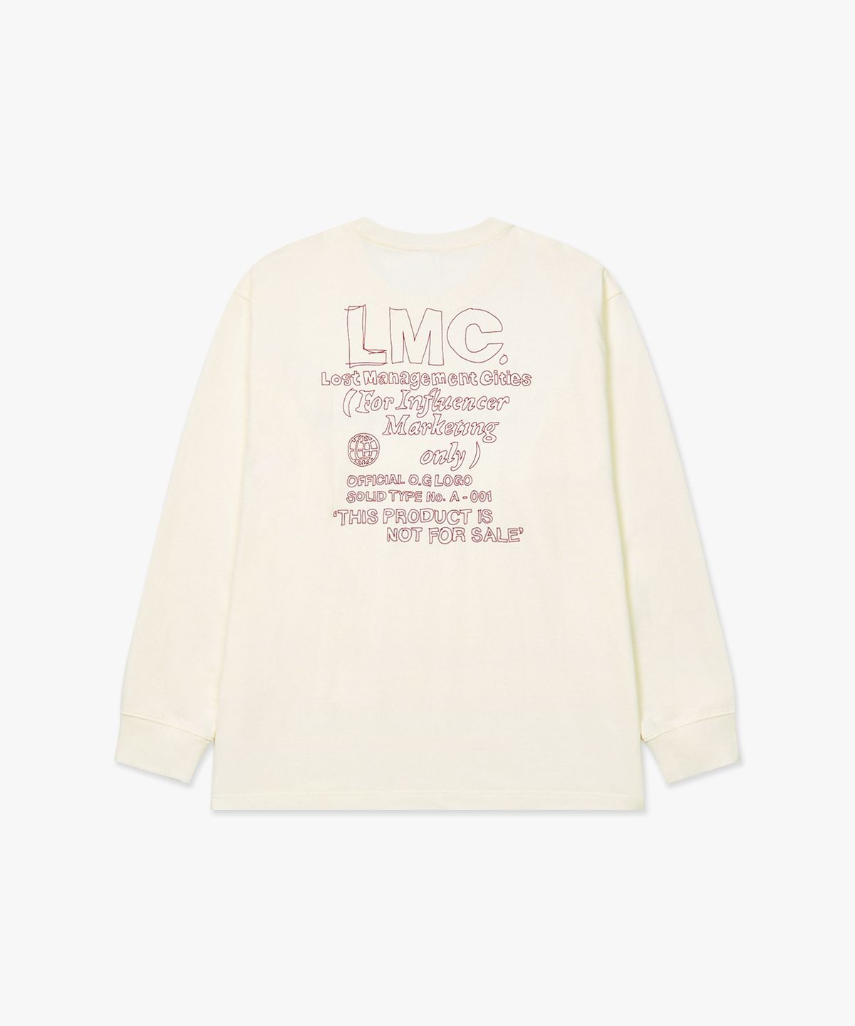 엘엠씨(LMC) FN DOODLE LONG SLV TEE ivory
