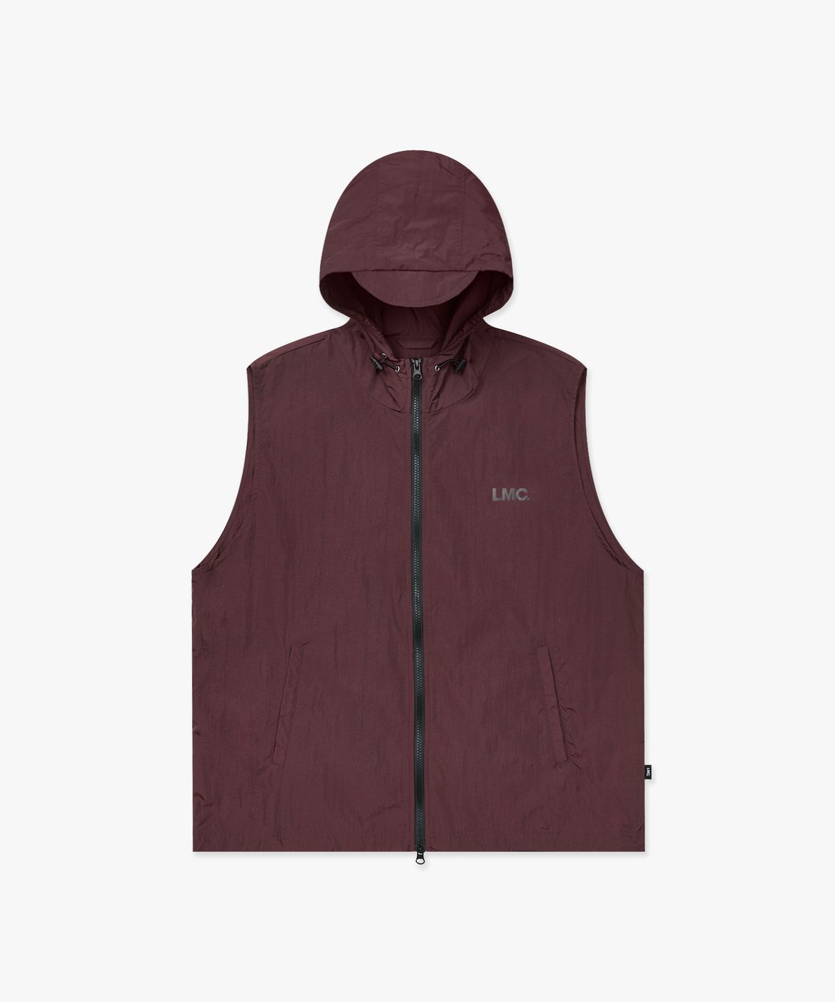 엘엠씨(LMC) OG HOODIE VEST burgundy