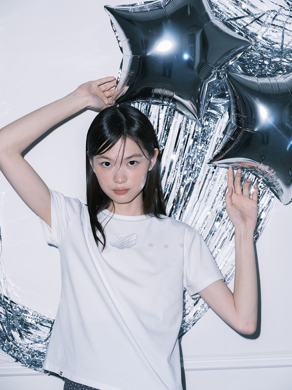 무음(MUWM) 글리치 윙 티셔츠 Glitch Wing T-shirt (White)