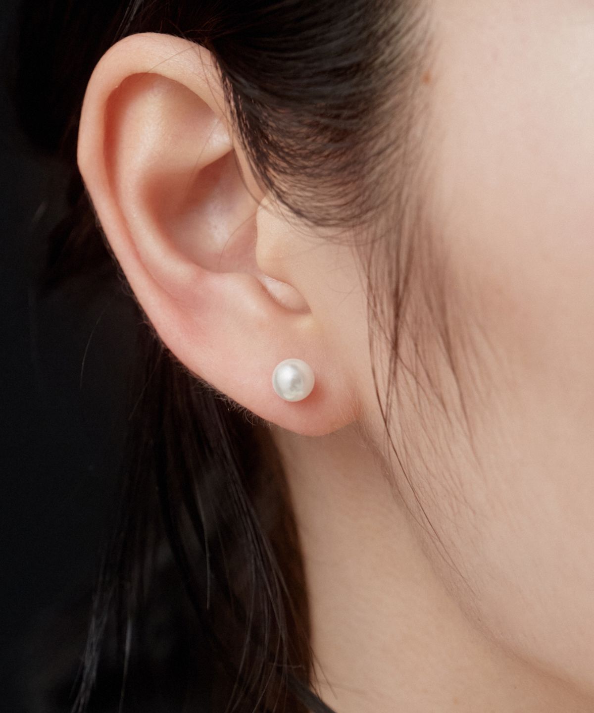 노비스도쿄(NOVICE TOKYO) 진주 귀걸이 Pearl Stud Pierce[Stainless] / Gold