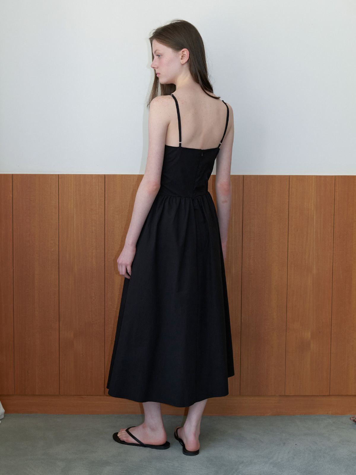카인더베이비(KINDABABY) lena shirring dress - black