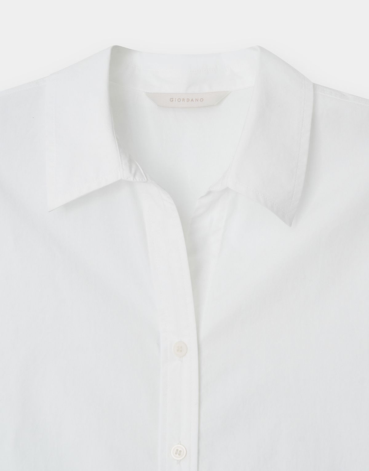지오다노(GIORDANO) 포플린 오픈 카라 셔츠 345904 [3color]