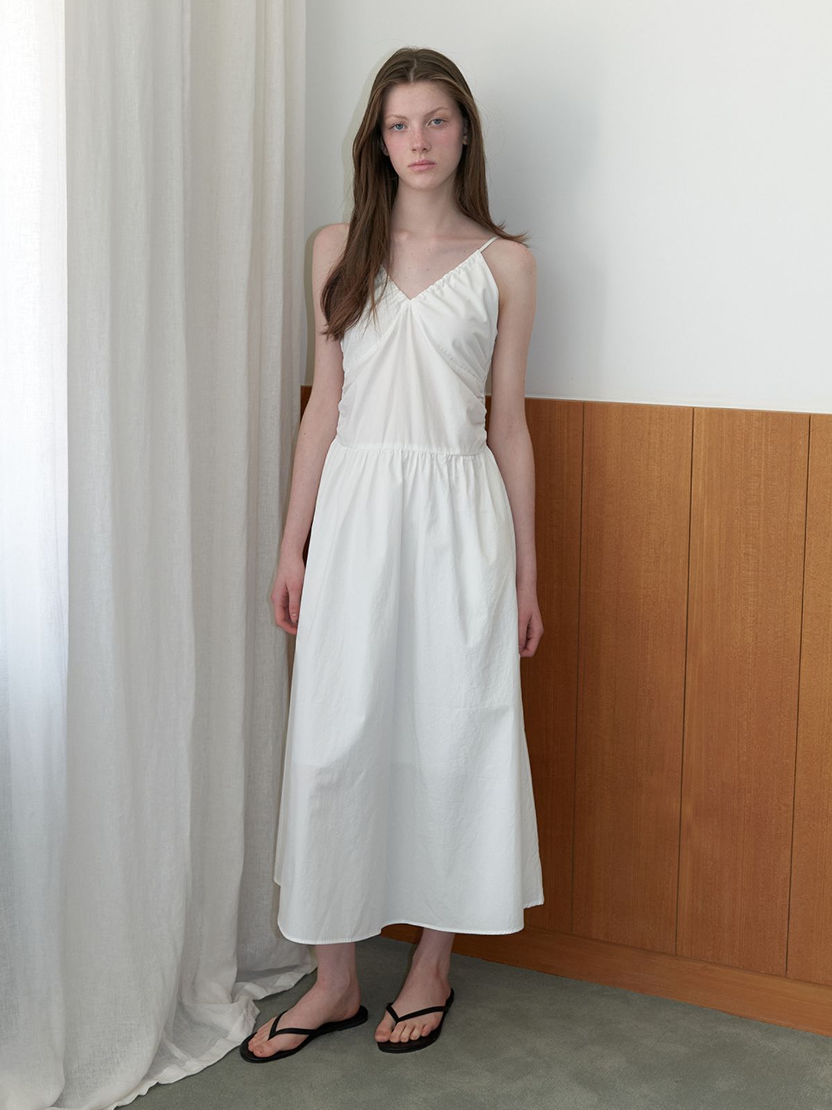 카인더베이비(KINDABABY) lena shirring dress - off white