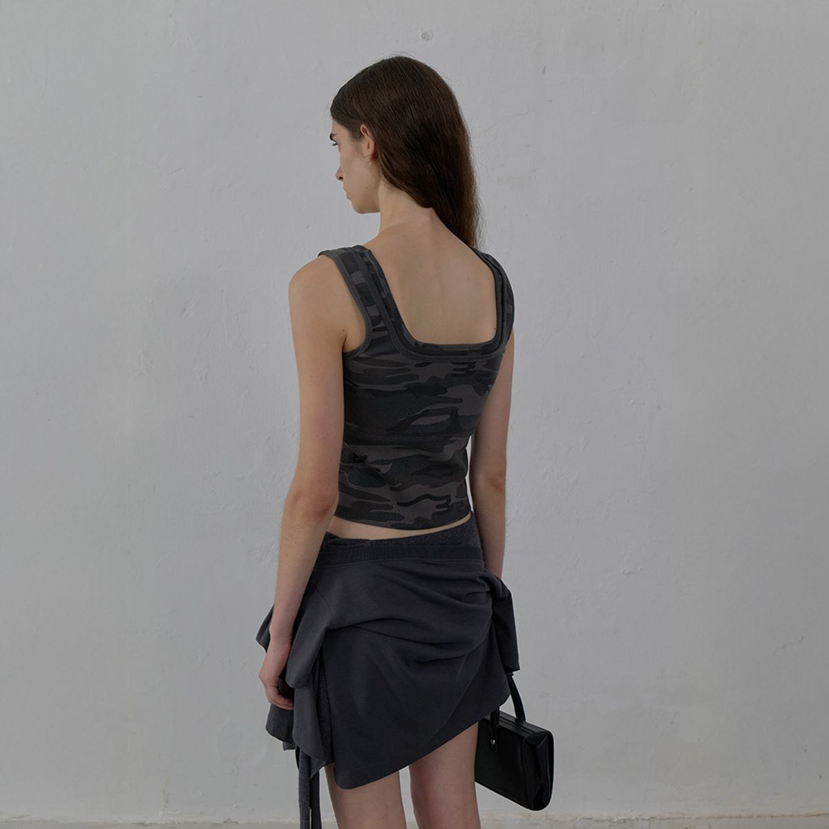 엘씨디씨티엠(LCDC™) DOUBLE LAYERED TANK TOP CAMO (DARK GREY)