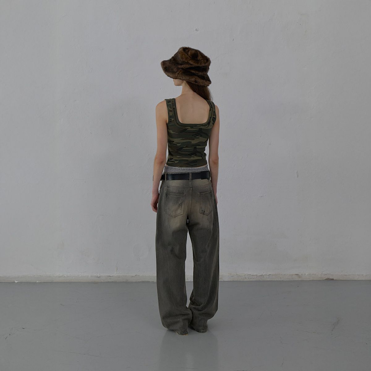 엘씨디씨티엠(LCDC™) DOUBLE LAYERED TANK TOP CAMO (KHAKI)