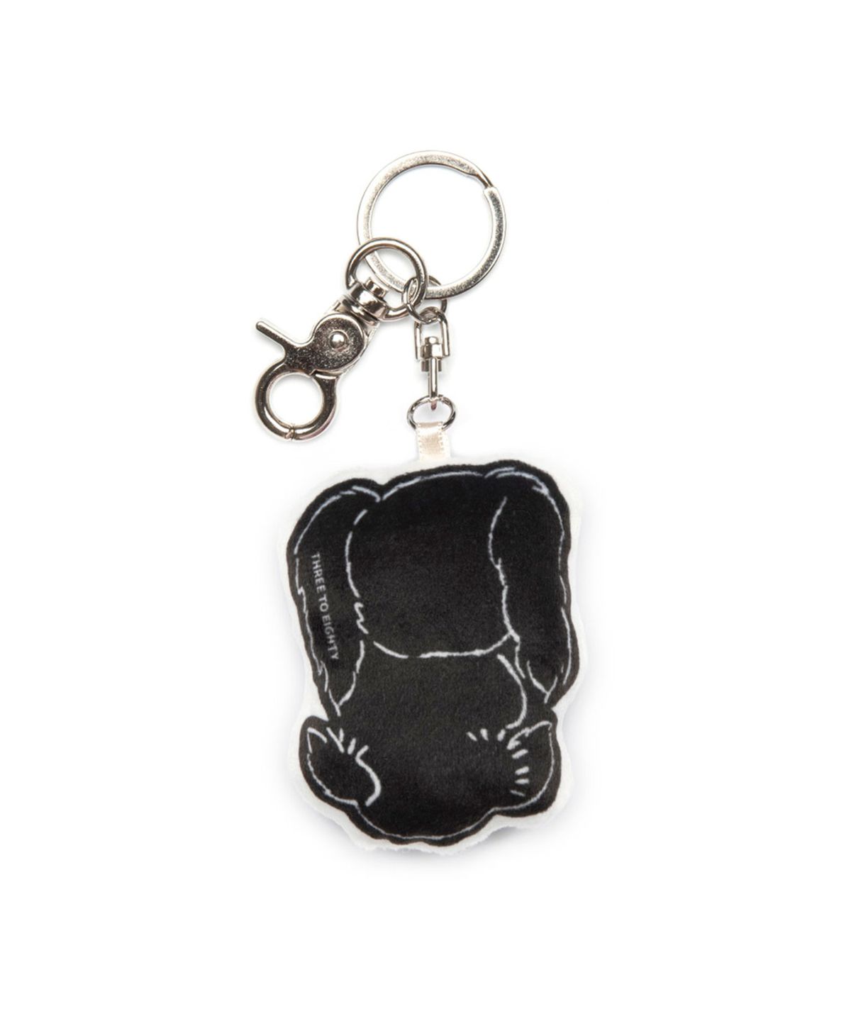 쓰리투에이티(THREE TO EIGHTY) PÖPPI KEYRING BLACK