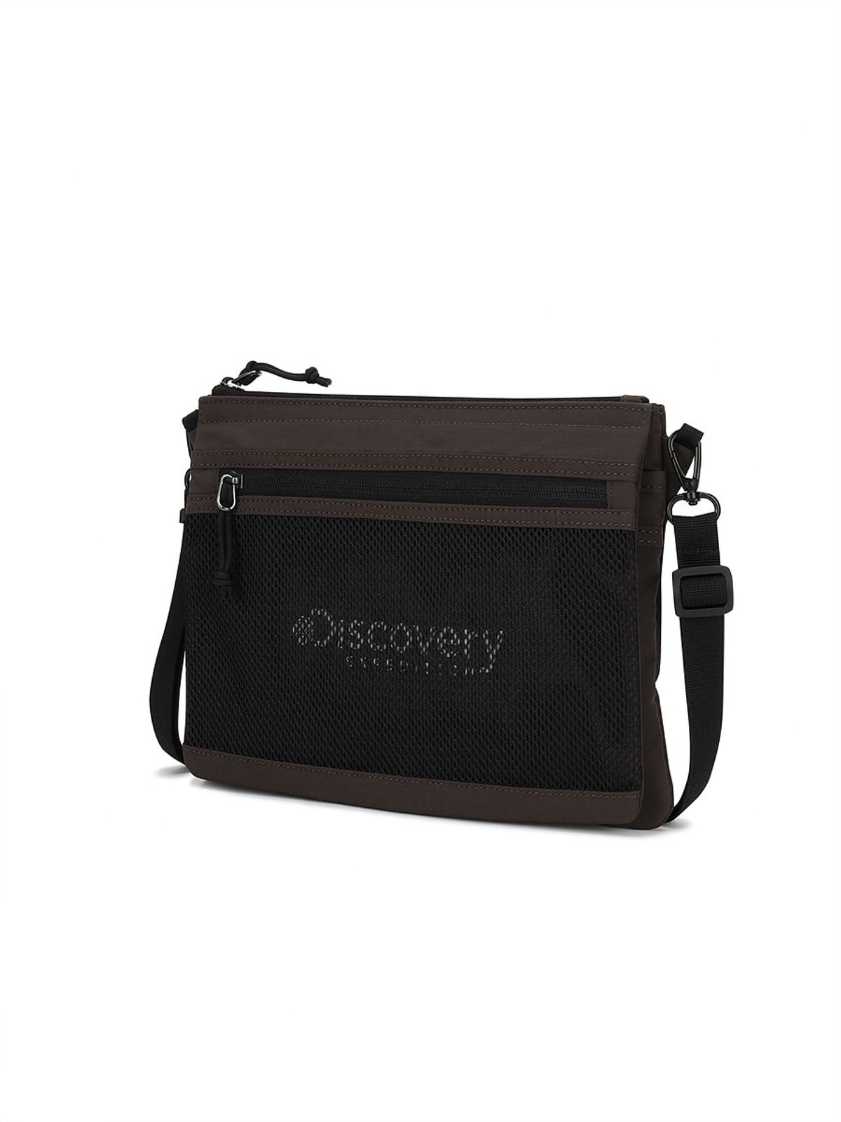 디스커버리 익스페디션(DISCOVERY EXPEDITION) 리프레임 더블바디 크로스백 (D/BROWN)