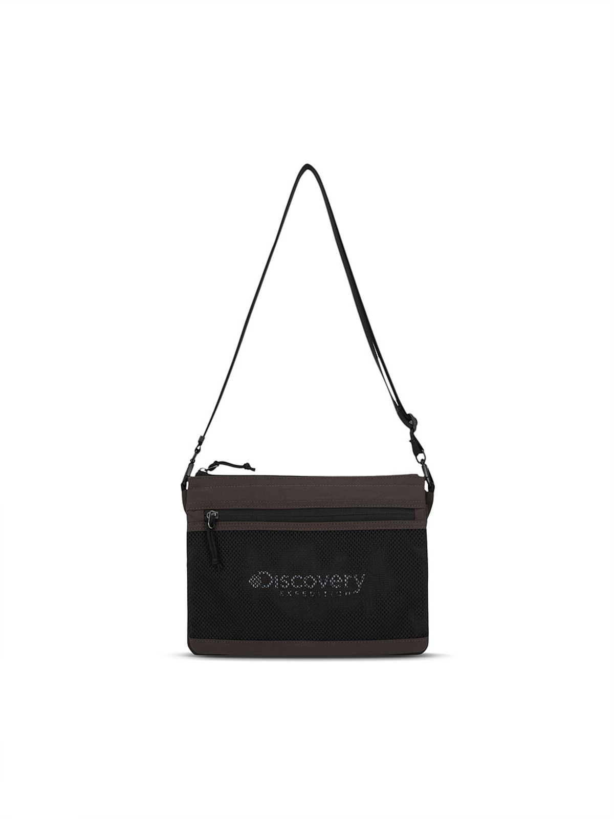 디스커버리 익스페디션(DISCOVERY EXPEDITION) 리프레임 더블바디 크로스백 (D/BROWN)