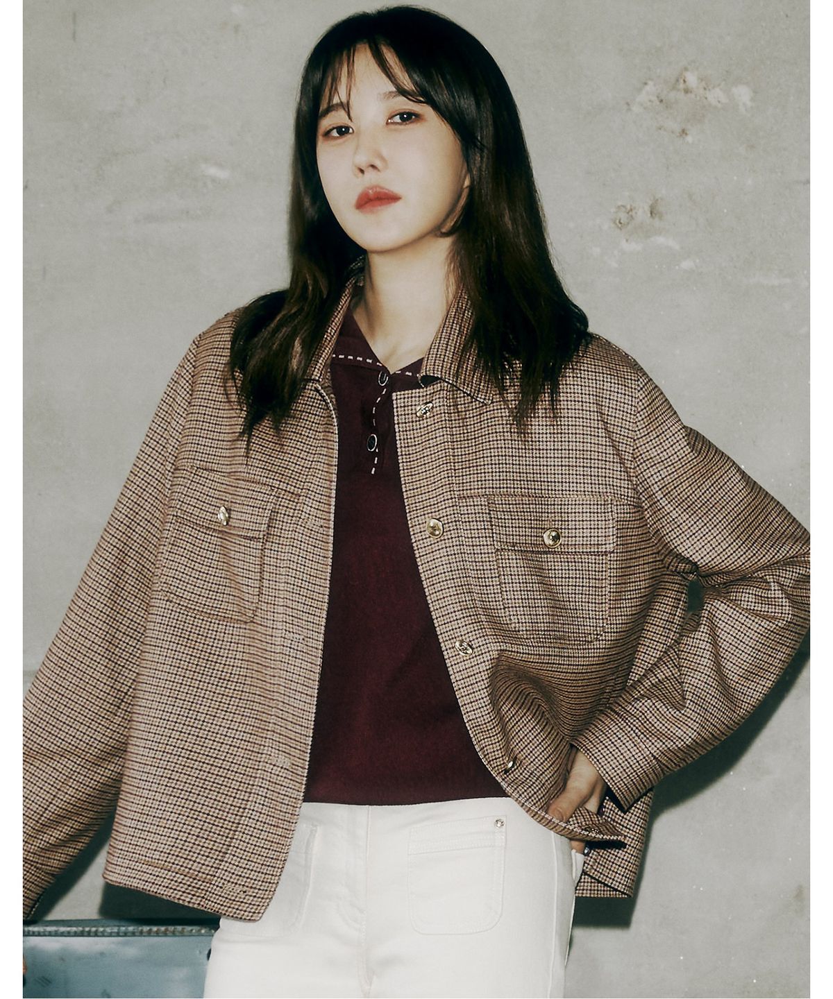 비비올리비아(VVOLIVIA) 카라넥 풀오버_VVCBL4F7491